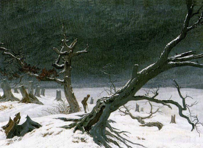 Caspar David Friedrich Winter Landscape china oil painting image